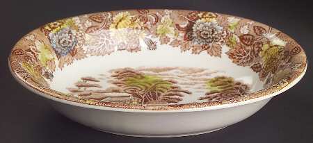 Mountain Woodland 10" Oval Vegetable Bowl