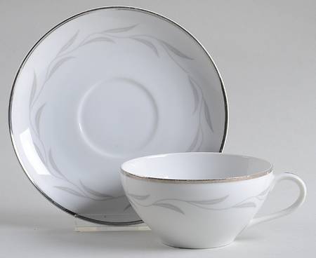 Paris Night Flat Cup & Saucer Set