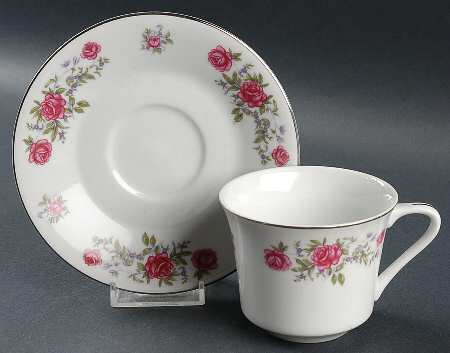 Rose Ann Flat Cup & Saucer Set