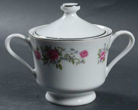 Rose Ann Sugar Bowl & Lid