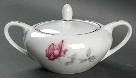 Rose Bramble Sugar Bowl & Lid