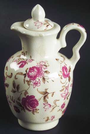 Rose Garden Oil Cruet and Stopper