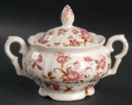 Rose Garden Sugar Bowl & Lid