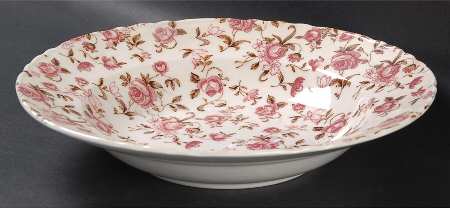 Rose Garden Rim Soup Bowl