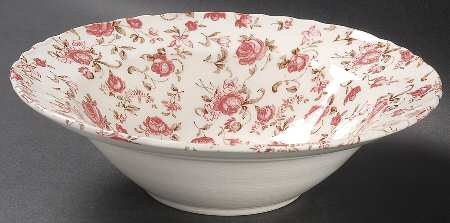 Rose Garden 9" Round Vegetable Bowl
