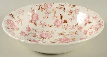 Rose Garden Rim Fruit/Dessert (Sauce) Bowl
