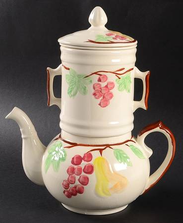 Royal Orchard (4 Pc) Teapot & Lid w/Drip