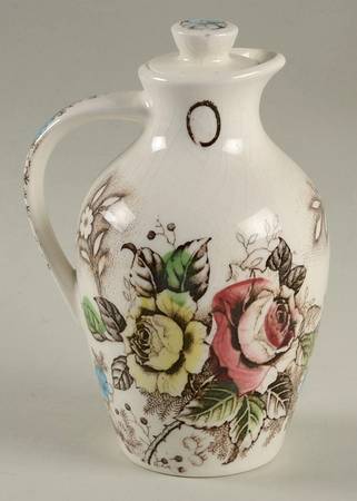 Rosevine Oil Cruet and Stopper