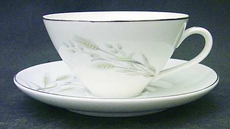 Saxony Flat Cup & Saucer Set by Nasco (Japan)