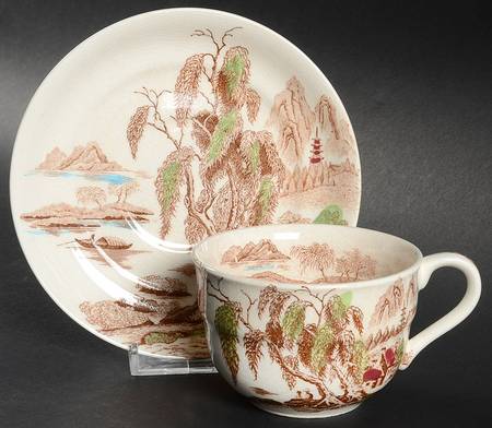 Sayonara (Japan) Flat Cup & Saucer Set