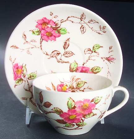 Springtime Flat Cup & Saucer Set