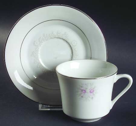 Sweet Afton Flat Cup & Saucer Set