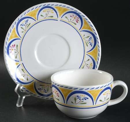 Angelina Flat Cup & Saucer Set