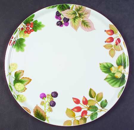 English Country Fruit Cake Plate