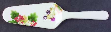 English Country Fruit Solid Ceramic Pie/Cake Server
