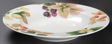 English Country Fruit Large Rim Soup Bowl