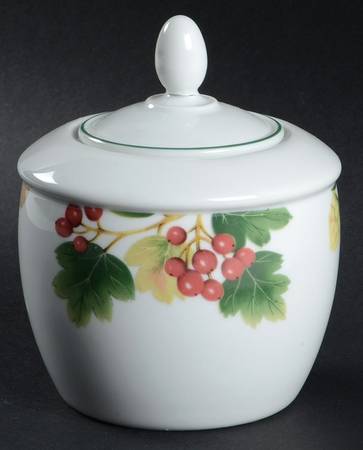 English Country Fruit Sugar Bowl & Lid