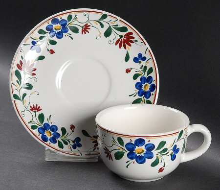 Francesca Flat Cup & Saucer Set