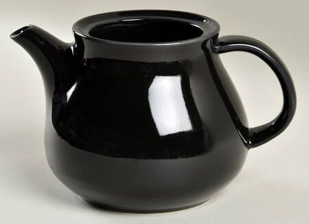 Solid Color Black Teapot No Lid