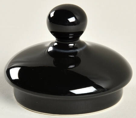 Solid Color Black Lid for Teapot