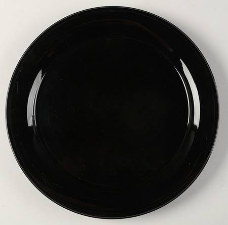 Solid Color Black 12" Chop Plate (Round Platter)