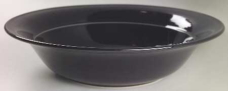 Solid Color Black 11" Large Salad Serving Bowl