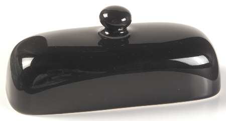 Solid Color Black Lid for 1/4 Lb Butter