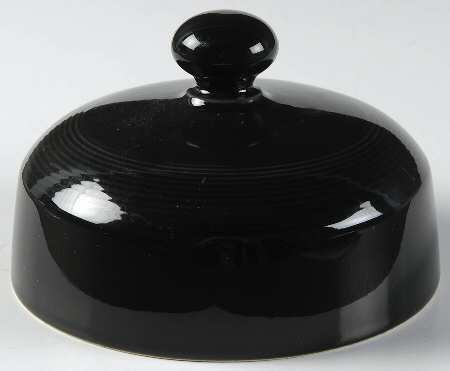 Solid Color Black Lid for Round Butter