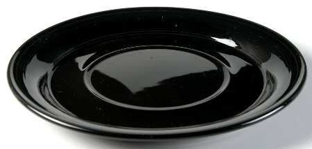Solid Color Black Round Butter No Lid