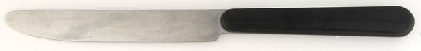 Solid Color Black Small Dinner Knife