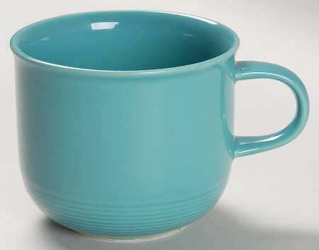Solid Color Dark Aqua Flat Cup