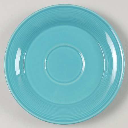 Solid Color Dark Aqua Saucer