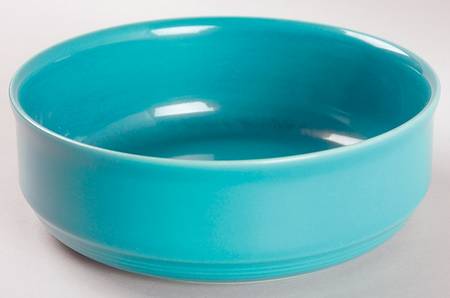 Solid Color Dark Aqua Coupe Cereal Bowl