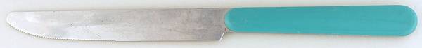 Solid Color Dark Aqua Small Dinner Knife
