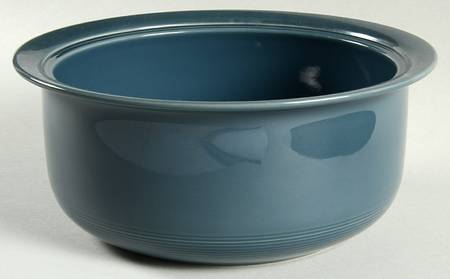 Solid Color Dark Blue 2 Qt Round Covered Casserole No Lid