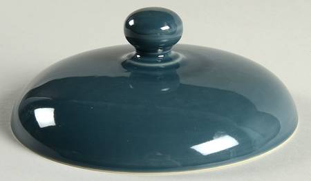 Solid Color Dark Blue Lid for 2 Qt Round Covered Casserole