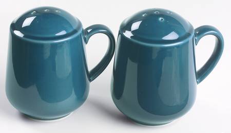 Solid Color Dark Blue Stove Top Salt & Pepper Set