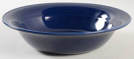 Solid Color Dark Blue 9" Round Vegetable Bowl