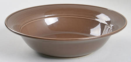 Solid Color Dark Brown 9" Round Vegetable Bowl