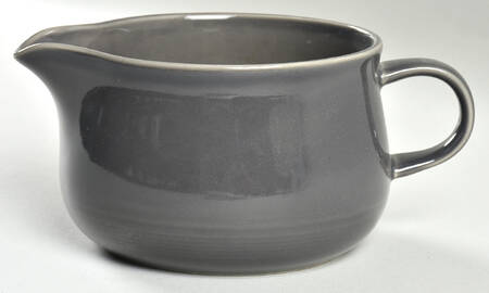 Solid Color Dark Gray Gravy Boat