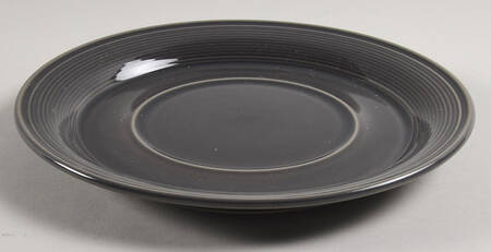 Solid Color Dark Gray Round Bowl No Lid