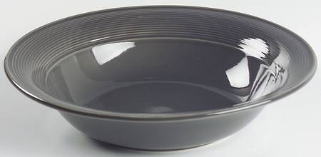 Solid Color Dark Gray 9" Round Vegetable Bowl