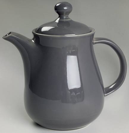 Solid Color Dark Gray Coffee Pot & Lid