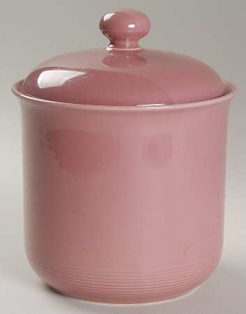 Solid Color Dark Rose Medium Canister & Lid