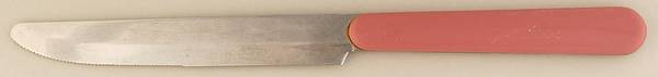 Solid Color Dark Rose Small Dinner Knife