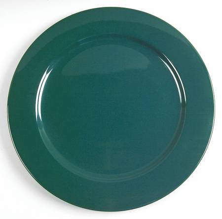 Solid Color Evergreen Service Plate (Charger)