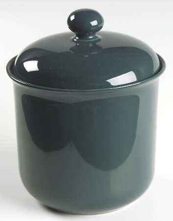 Solid Color Evergreen Medium Canister & Lid