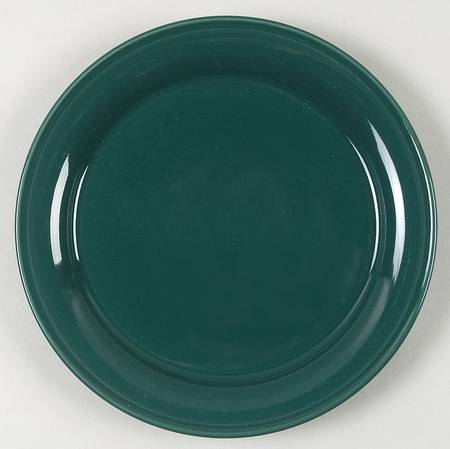 Solid Color Evergreen Salad Plate
