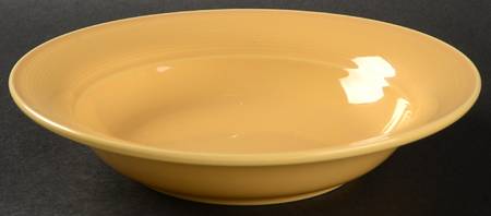 Solid Color Honey Rim Soup Bowl