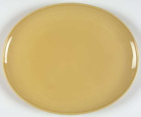 Solid Color Honey 14" Oval Serving Platter